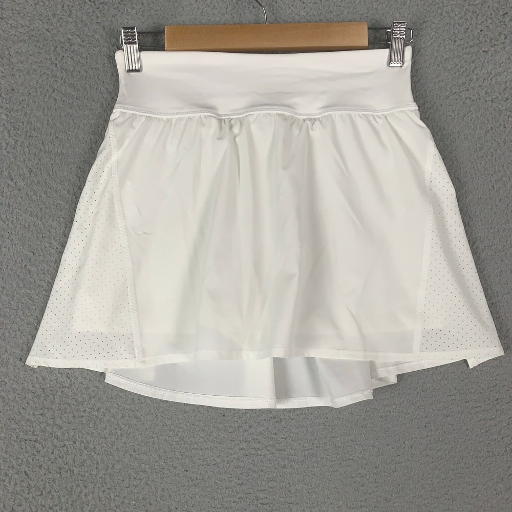 Spanx Get Moving Skort Womens Small White Athletic Tennis‎ Golf Active Skirt S